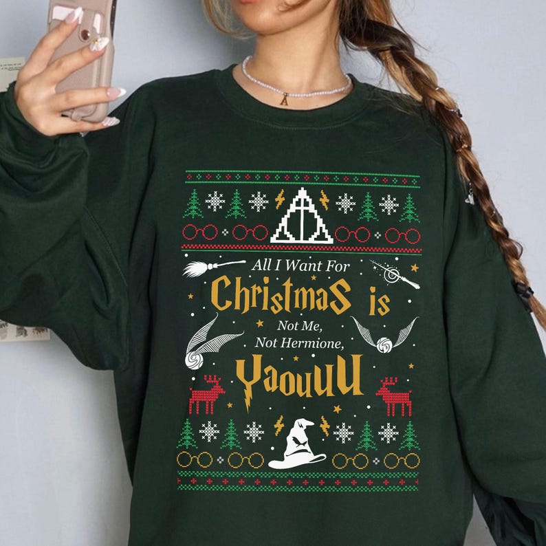 All I Want For Christmas Is Not Me Ugly Sweatshirt Yaou Ugly Christmas Sweater Funny Women Xmas Sweatshirtgift For Christmasgift For Her 1764323702808.jpg