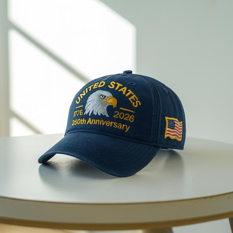 250th Anniversary Embroidered Eagle Hat Usa Flag Patch Navy Dad Cap 1764649755196.png