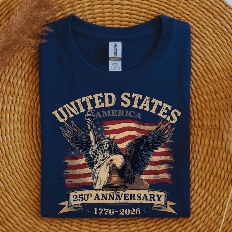 250th Anniversary American Usa Sweatshirt Patriotic 1776 2026 Eagle  Liberty Bell Crewneck 1764650248657.png