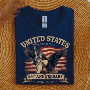 250th Anniversary American Usa Sweatshirt Patriotic 1776 2026 Eagle  Liberty Bell Crewneck 1764650248657.png