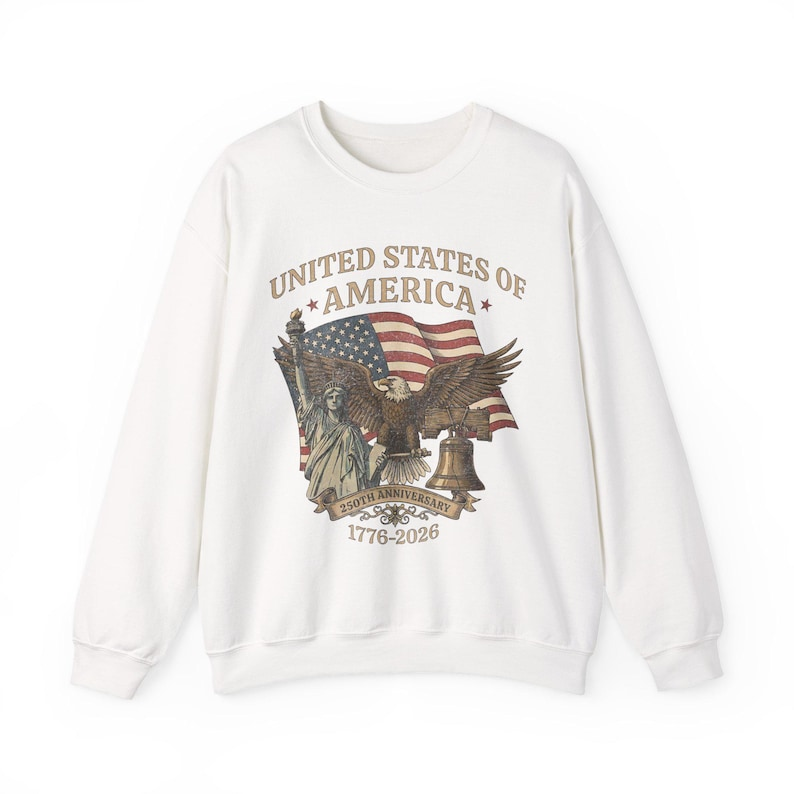 Usa 250th Anniversary Sweatshirt Vintage American Birthday Usa Independence Day Sweatshirt America 250th Anniversary Unisex Sweatshirt 1764650596939.png