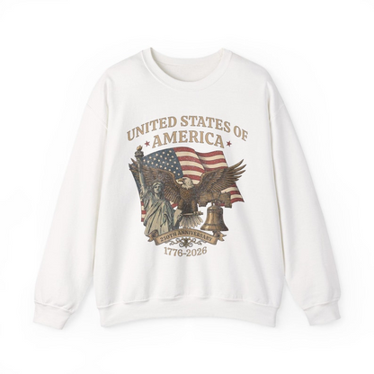 Usa 250th Anniversary Sweatshirt Vintage American Birthday Usa Independence Day Sweatshirt America 250th Anniversary Unisex Sweatshirt 1764650596939.png