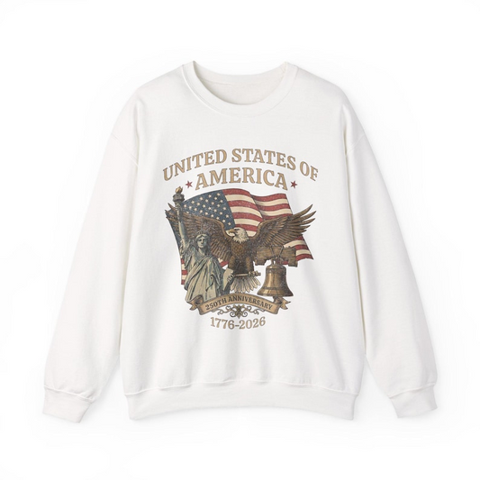 Usa 250th Anniversary Sweatshirt Vintage American Birthday Usa Independence Day Sweatshirt America 250th Anniversary Unisex Sweatshirt 1764650596939.png