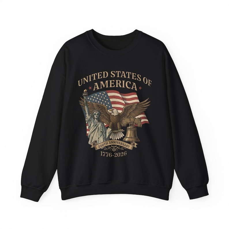 Usa 250th Anniversary Sweatshirt Vintage American Birthday Usa Independence Day Sweatshirt America 250th Anniversary Unisex Sweatshirt 1764650596961.png