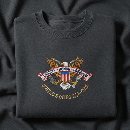 Embroidered Us Eagle Seal Sweatshirt Liberty Honor Freedom Crewneck 250th Anniversary Shirt Patriotic Veterans Gift American Flag Hoodie 1764650960920.png
