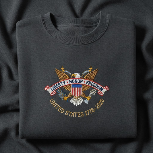 Embroidered Us Eagle Seal Sweatshirt Liberty Honor Freedom Crewneck 250th Anniversary Shirt Patriotic Veterans Gift American Flag Hoodie 1764650960920.png