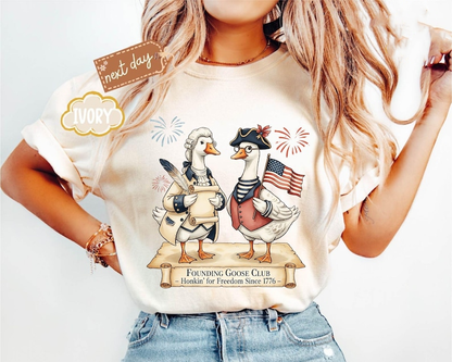 Comfort Colors Founding Goose Club Shirt 250th Anniversary Shirt Funny Patriotic History Tee Independence Day Shirt Usa Humor Shirt 1764651392995.png