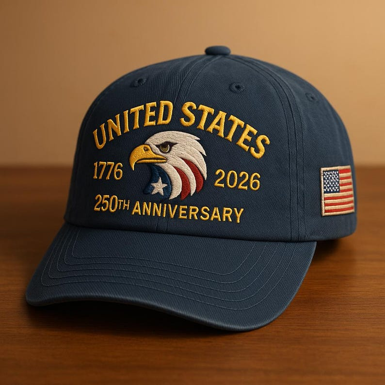 United States 250th Anniversary Hat 1776 2026 Eagle Patriotic Dad Cap Usa Flag Embroidered Baseball Cap America Gift Navy Adjustable 1764750026616.png