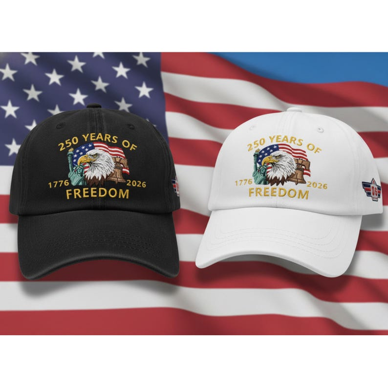 Us 250th Anniversary Hats For Men Vintage Distressed Classic Cap Embroidered Freedom 250 Baseball Cap Us 250th Anniversary Independence 1764750531116.png