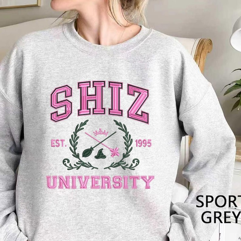 Embroidered Shiz Est 1995 Embroidered Sweatshirt Wickeds Movie Shirt Wizard Shiz University Tee Defying Gravitiy Changed For Good Shirt 1764817677606.png
