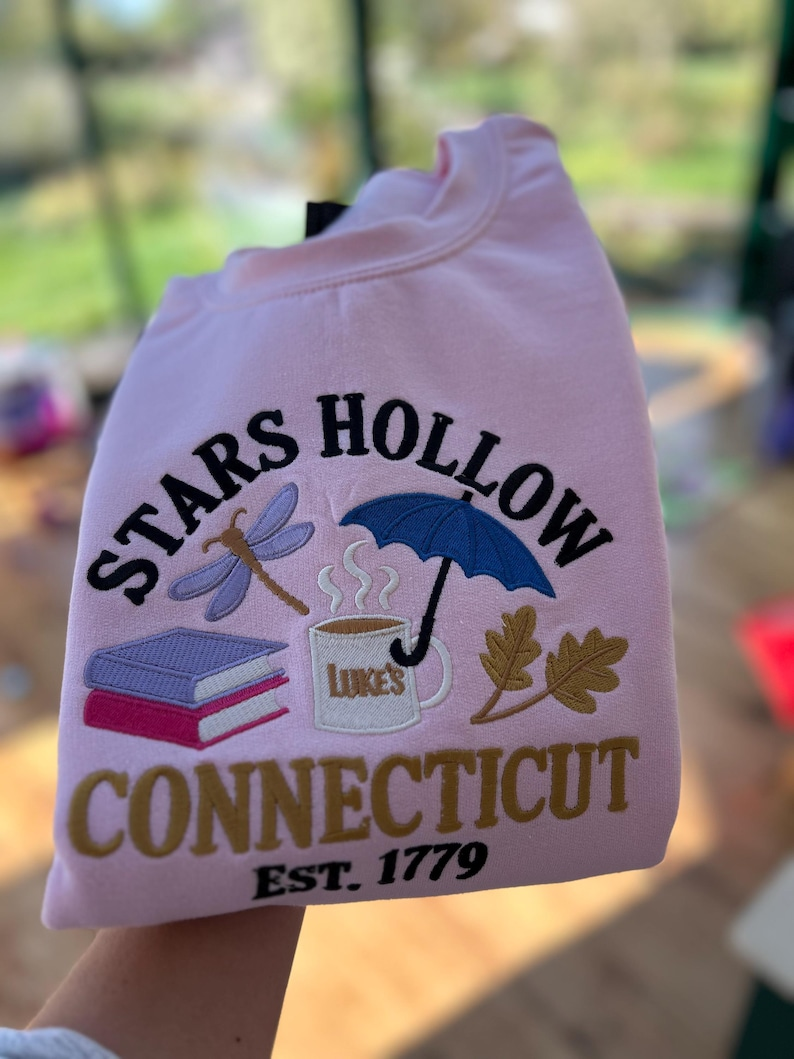 Gilmore Girls Embroidered Sweater   Cozy Autumn Sweatshirt 1764832177454.png