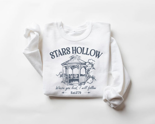 Stars Hollow Sweatshirt Or Hoodie Stars Hollow Where You Lead I Will Follow Shirt Vintage Style Lukes Diner Sweatshirt 1764832416631.png