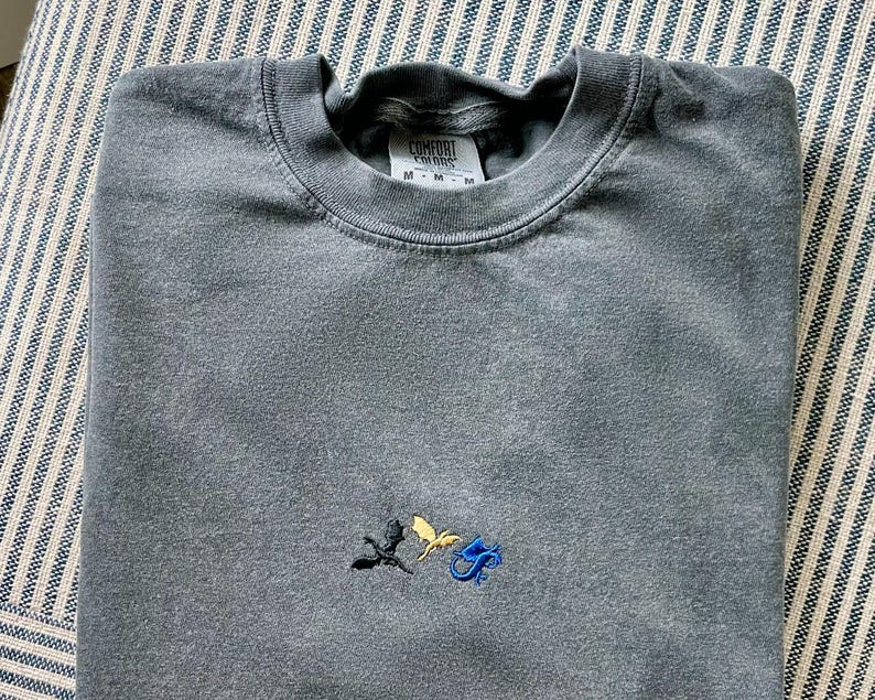 Tiny Dragons Embroidered Sweatshirt Romantasy Embroidered Sweatshirt Booktok Bookish Gifts Dragon Basgiath War College Crewneck 1764835098334.png