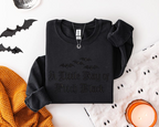 Halloween Embroidered Sweatshirt A Little Ray Of Pitch Black   Dark Humor Halloween Sweatshirt  Spooky Embroidered Halloween Crewneck 1764838204418.png
