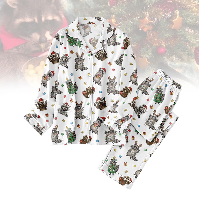 Raccoon Christmas Pajamas Set Cute Holiday Pjs For Adults  Kids Festive Family Matching Sleepwear Cozy Xmas Gift Outfit 1764841836326.jpg