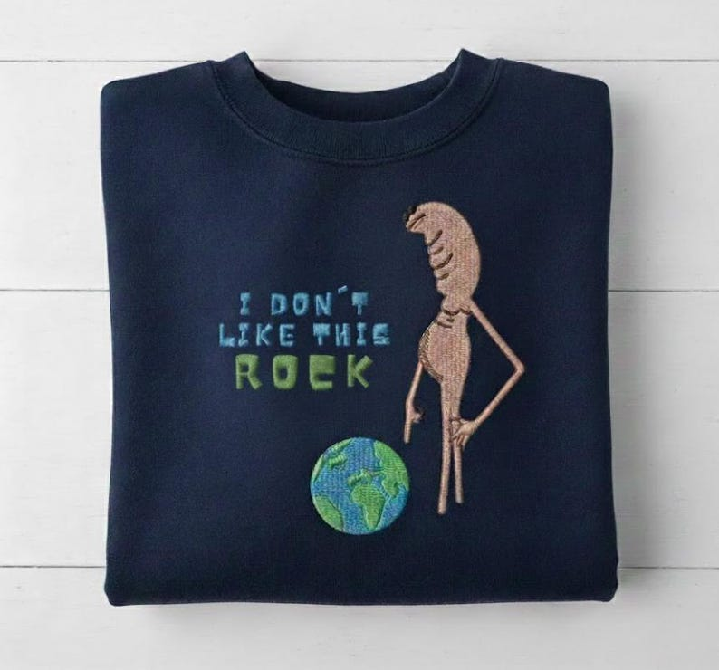 Embroidered Marcus The Worm Sweatshirt I Dont Like This Rock Crewneck Funny Meme Brain Rot Shirt Marcus Meme Embroidery 1764904062702.png