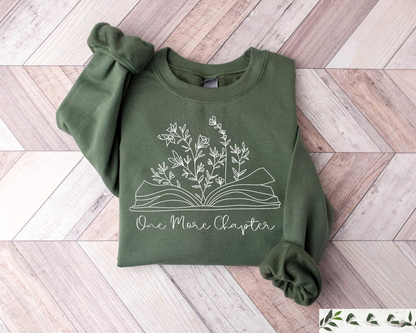 Retro Book Lover Gift Reading Sweatshirt Just One More Chapter Sweater Books Club Matching Pullover Gift For Librarian Aesthetic Hoodie 1765162715506.png