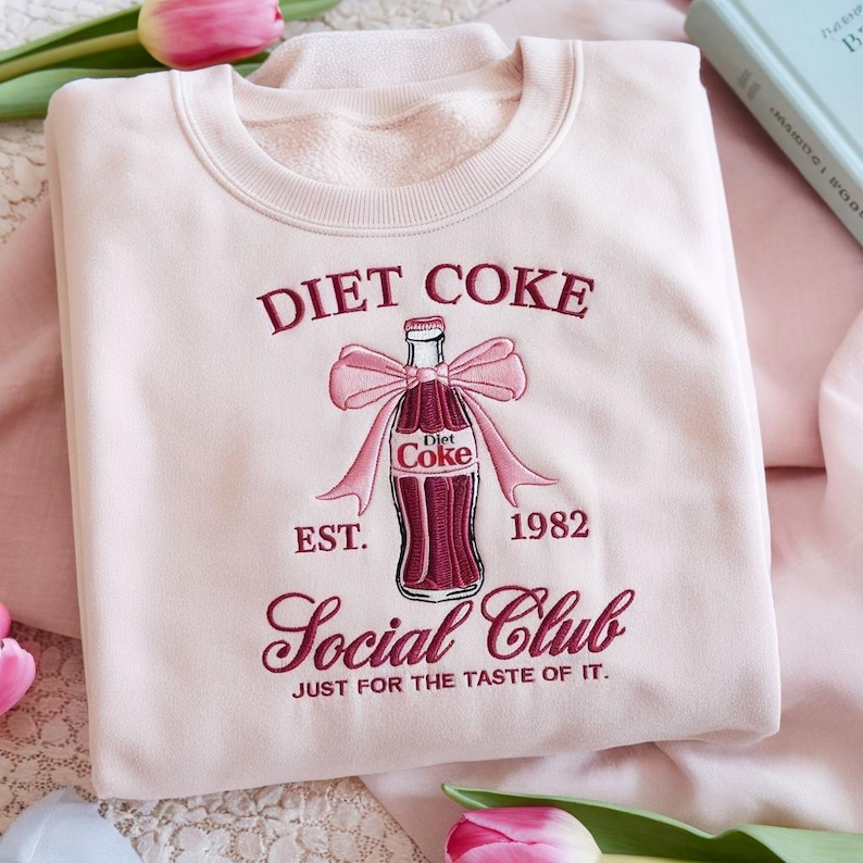 Embroidered Diet Coke Social Club Sweatshirt Coke Coquette Shirt Just A Fridge Cigg Diet Coke Shirt Give Me A Diet Coke Shirt 1765167073679.png