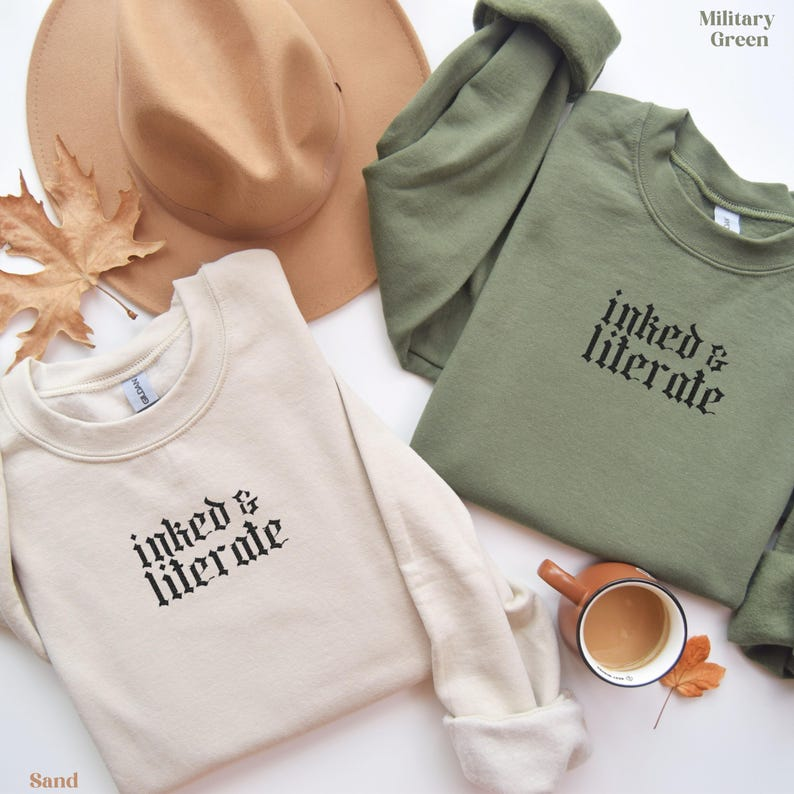 Bookish Sweatshirt Bookish Embroidery Sweatshirt Tattoo Lover Sweatshirt Gift For Book Lover Gift For Bookworm Feminist Sweatshirt 1765180533146.png