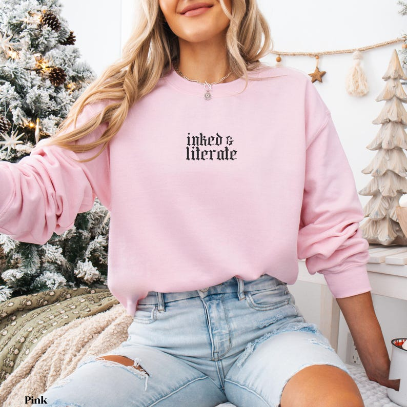 Bookish Sweatshirt Bookish Embroidery Sweatshirt Tattoo Lover Sweatshirt Gift For Book Lover Gift For Bookworm Feminist Sweatshirt 1765180534082.png