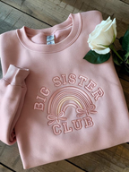 Big Sister Club Embroidered Sweatshirt Cute Bow  Stars Sibling Shirt New Baby Announcement Gift Birthday Gift Kid Baby Shower Gift 1765184133359.png