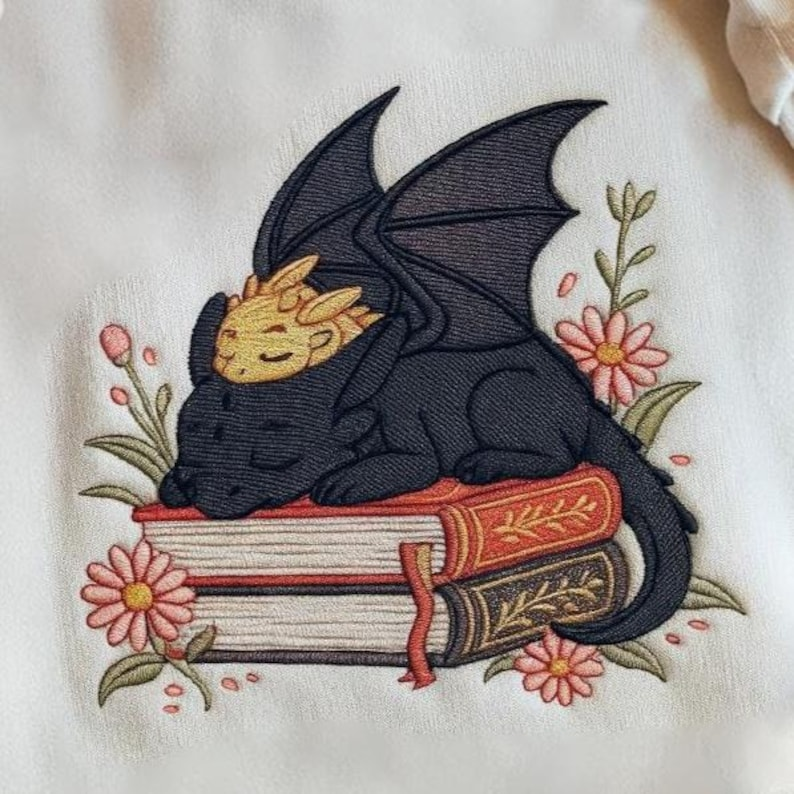 Dragon Book Embroidered Sweatshirt Fantasy Book Reader Sweatshirt Fourth Wing Sweater Basgiath War College Shirt Dragon Book Lover Shirt 1765252296897.png