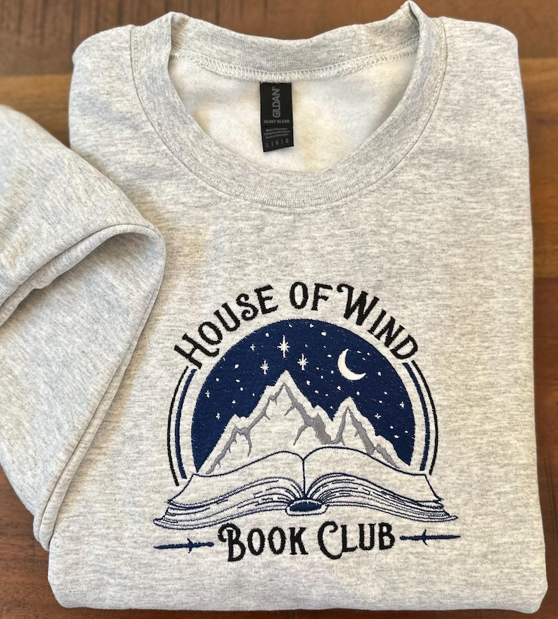 House Of Wind Book Club Embroidered Sweatshirt   Acotar Fantasy Crewneck 1765253416855.png