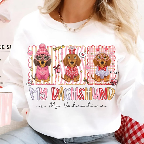 My Dachshund Is My Valentine Png Valentine Coquette Png Valentine Heart Png Retro Valentine Png Valentines Day Dog Love Digital File 1766127994306.png