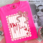 Coquette Valentines Postage Stamp Shirt Be Mine Valentines Heart Shirt Preppy Painted Bow Valentines Shirt Shirt Trendy Valentines Day Shirt 1766462938074.png