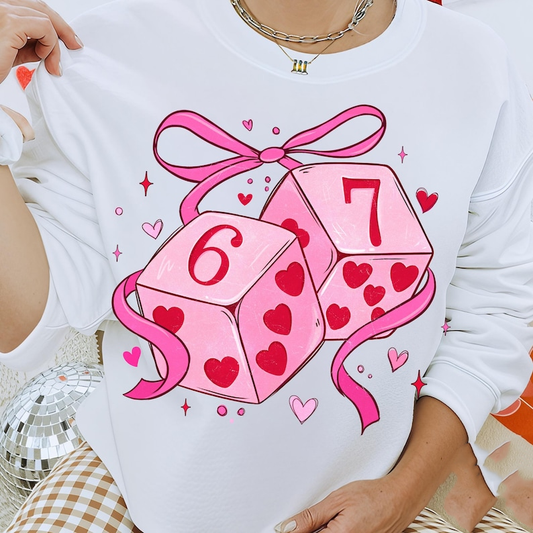 Preppy Six Seven Valentine Shirt Dice 6 7 Clipart Funny Coquette Valentine Shirt Playing Cards Valentine Shirt Download 1766475796265.png