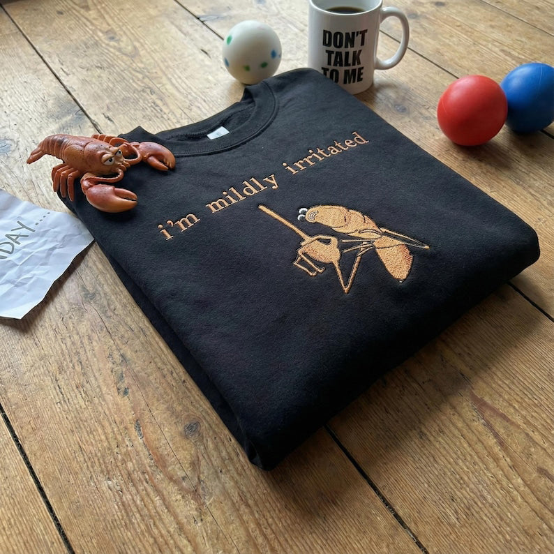 Embroidered Im Mildly Irritated Marcus The Worm Shirt Marcus The Worm Meme Shirt Brain Rot Shirt Robert Help Marcus The Worm Ugly Shirt 1766476160683.jpg