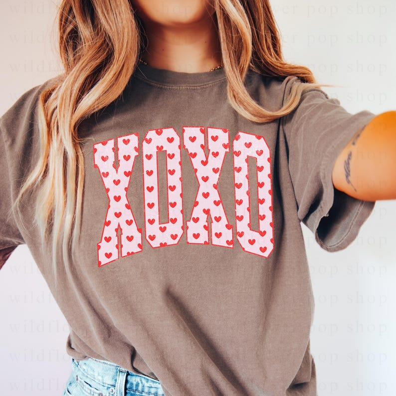 Xoxo Valentines Shirt  Heart Filled Distressed  Non Distressed  Cute Coquette Valentine Digital Download For Shirts Mugs And Gifts 1766547242430.png