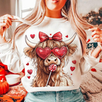 Highland Cow Shirt Valentine Coquette Shirt Valentines Day Retro Valentine Shirt Valentine Heart Shirt Love Shirt 1766547487480.png