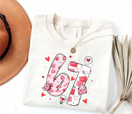 Cute 67 Valentines Shirt Cupid Says 67 T Shirt Funny Number Meme Top Happy Valentines Day Sweater Gift For Her Six Seven Love Shirt 1766552002001.png