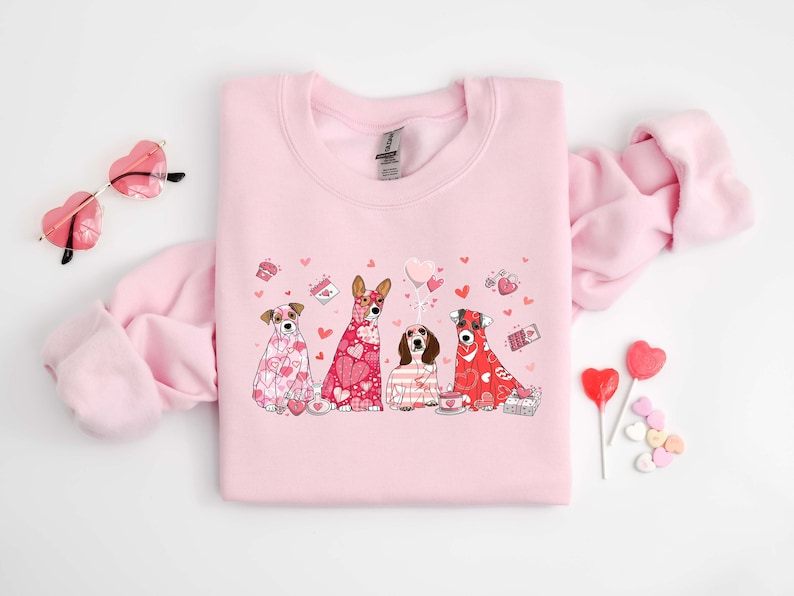 My Dog Is My Valentine Sweatshirt Valentine Dog Sweater Dog Sweatshirt Pet Lover Gift Valentines Day Shirt Gift For Dog Mom 1766558999907.png