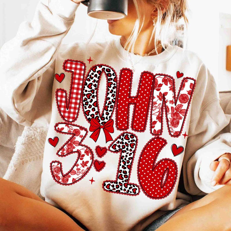 John 316 Shirt Preppy Valentine Shirt Loved Valentine Shirt Christian Valentine Shirt Bible Verses Shirt Coquette Valentine Shirt Valentine Shirt 1766559454921.png