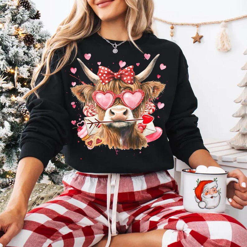 Heifer Valentine Shirt Highland Cow Valentine Shirt Valentine Day Western Country Shirt Love You Till The Cows Come Homecoquette Valentine Shirt 1766561504314.png