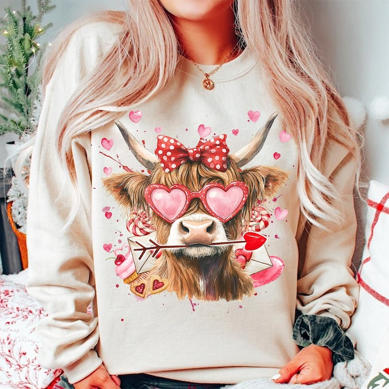 Heifer Valentine Shirt Highland Cow Valentine Shirt Valentine Day Western Country Shirt Love You Till The Cows Come Homecoquette Valentine Shirt 1766561504971.png