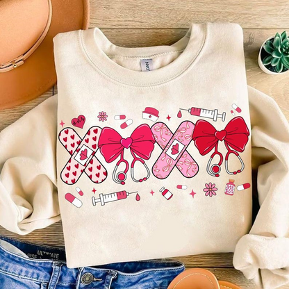 Pink Valentine Nurse Shirt Valentine Nurse Coquette Shirt Cupids Favorite Nurse Shirt Nurse Valentines Shirt Design Valentines Day Shirt 1766566295201.png
