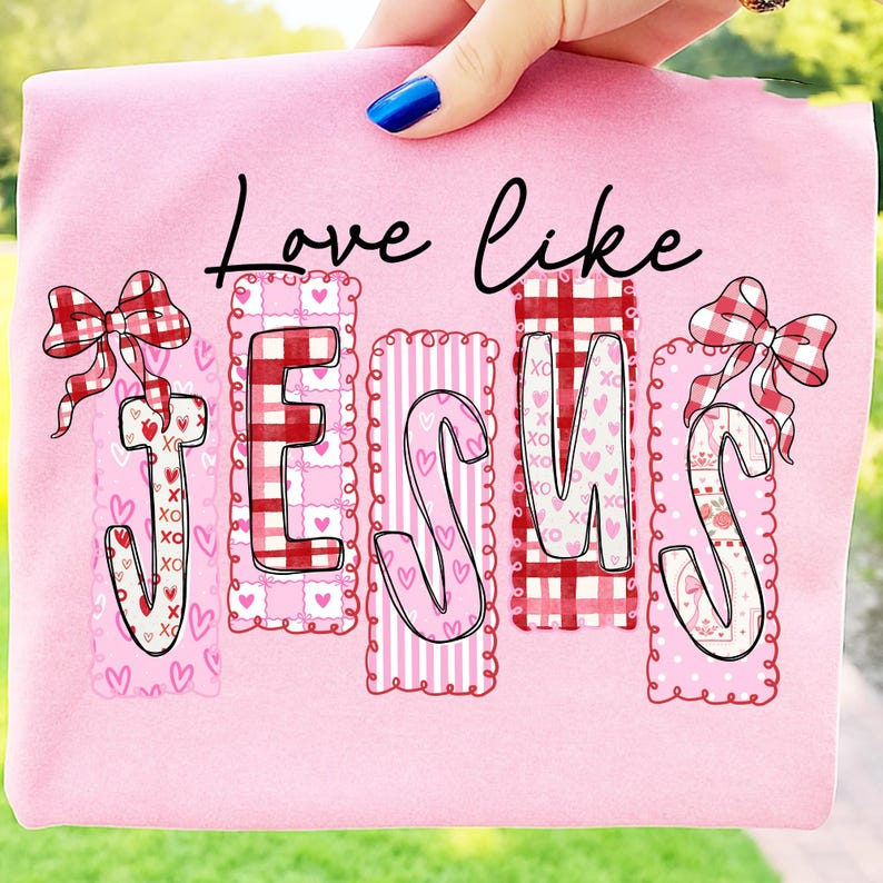 Love Like Jesus Shirt Valentine Christian Shirt Pink Jesus Shirt Christian Valentine Shirtjesus Valentine Shirt Religious Valentinevalentine Shirt 1766629782835.png