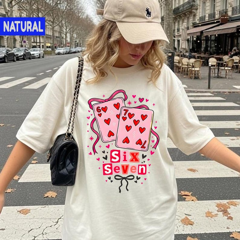 Valentine 6 7 Playing Cards Shirt Preppy Six Seven Meme T Shirt Cute Coquette Pink Lovers Tee Funny Teen Valentine Graphic Top 2026 1766644822908.png