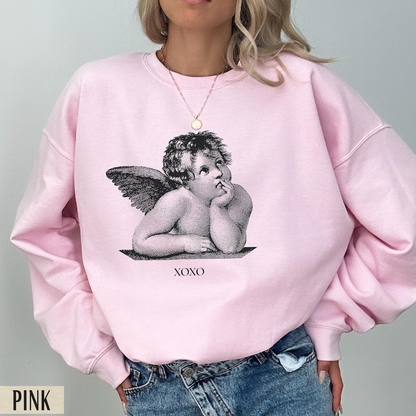 Light Academia Clothing Valentines Day Sweatshirt Cherub Angel Shirt Xoxo Sweatshirt Dark Academia Alt Clothing Valentine Sweatshirt 1766646295503.png