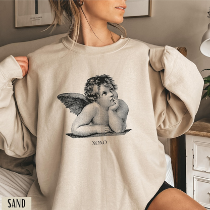 Light Academia Clothing Valentines Day Sweatshirt Cherub Angel Shirt Xoxo Sweatshirt Dark Academia Alt Clothing Valentine Sweatshirt 1766646295522.png