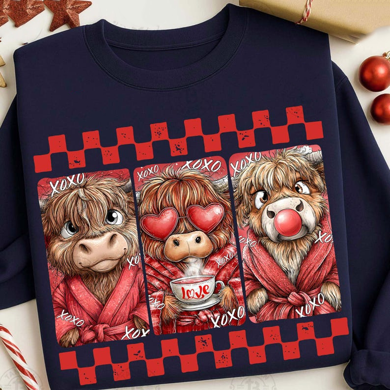 Retro Valentine Highland Cow Love Shirt Western Valentine Shirt Valentine Heart Shirt Howdy Valentine Shirt Valentines Day Country Love Shirt 1766717388815.png