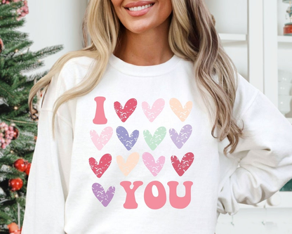 I Love You Shirt Valentines Day Shirt Valentine Heart Shirt Valentine Shirt Shirt Heart Shirt Love Shirt Retro Valentine Shirtgroovy Valentine Shirt 1766723747885.png