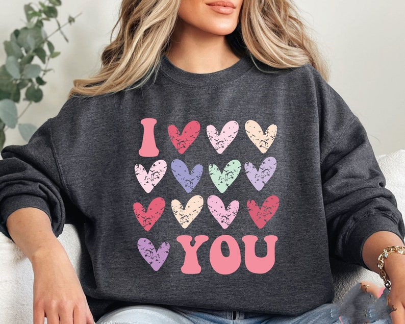 I Love You Shirt Valentines Day Shirt Valentine Heart Shirt Valentine Shirt Shirt Heart Shirt Love Shirt Retro Valentine Shirtgroovy Valentine Shirt 1766723747940.png