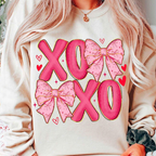 Coquette Valentines Xoxo Shirt Trendy Valentines Day Shirt Pink Valentine Girly Checkered Bow Shirt Vday Sublimation Shirt 1766724504586.png