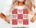 Retro Checkered Valentines Shirt Coquette Valentines Shirt Retro Valentines Day Shirt Valentines Love Shirt Valentines Bow Shirt 1766806376651.png