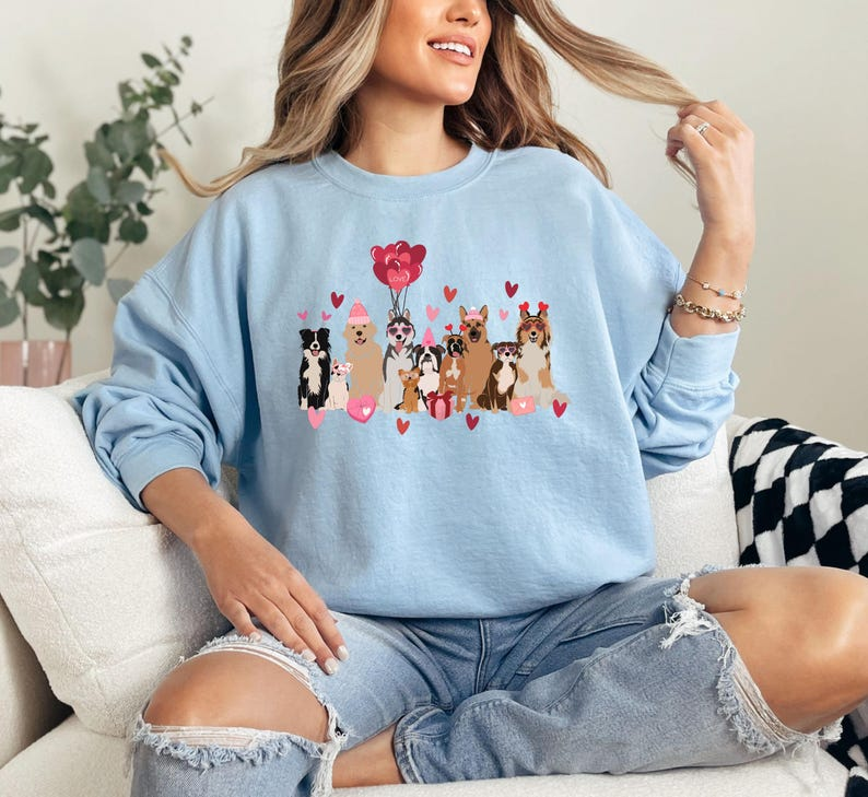 Valentines Dogs Sweatshirt Womens Valentine Sweatshirt Valentine Dog Gift Dog Owner Sweatshirt Valentines Day Sweatshirt Dog Owner Gift 1766808439866.png