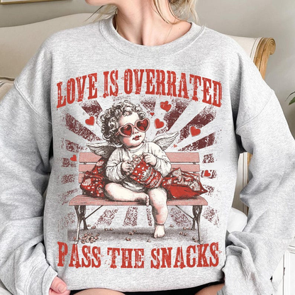 Love Is Overrated Pass The Snacks Shirt Funny Valentines Shirt Retro Valentine Sublimation Sarcastic Valentine Shirt Vday Cupid Vibes Shirt 1766978081892.png